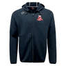 Alabama Rugby Alliance Tempo Vapodri Full-Zip Hoodie by EMB Canterbury with a hood, featuring a full-zip closure and embroidered logos on the chest.