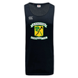 Black Blackthorn RFC Tempo Vapodri Singlet with "blackhorn football rugby club" logo on the chest and WRS Canterbury brand logo at the upper right, made from moisture-wicking recycled polyester.