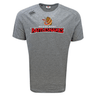 A WRS Canterbury grey t-shirt with the word Raleigh Rattlesnakes Rugby Tempo Training Tee by Canterbury on it.