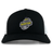 The Boston RFC Retro Trucker Cap by EMB S&S Activewear is a black and white cap with an embroidered Boston Rugby Football Club logo on the front and a snapback closure for adjustable fit.