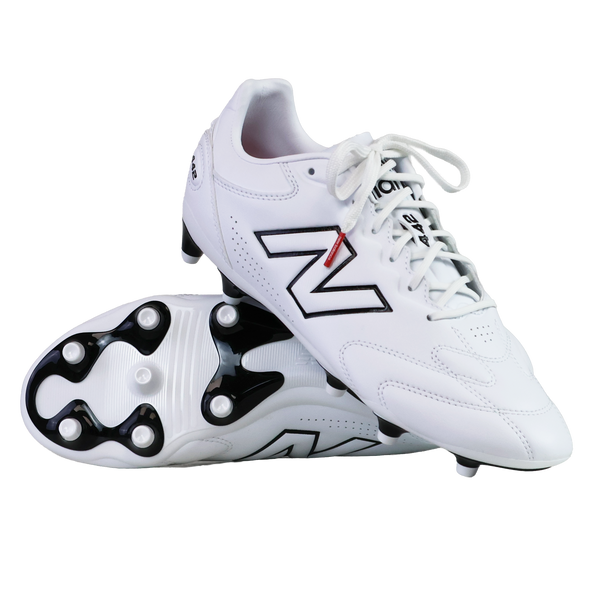 NEXT ホワイト ブラック ハードブーツ New Balance 442 Pro FG v3 - White/Black / World Rugby Shop