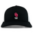 The University of Oklahoma Women Retro Trucker Cap by EMB S&S Activewear features a black and white design with an embroidered red "OU" logo above "Rugby Club" on the front and a classic snapback closure.