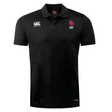 The black University of Oklahoma Women Club Dry Polo by EMB Canterbury showcases Vapodri Technology for breathability and comfort. It features a logo with two stylized Cs above "Rugby Club" text underneath a red emblem, ensuring style on or off the field.
