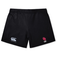 The University of Oklahoma Women Women's Yokohama Shorts by EMB Canterbury feature lightweight Vapodri fabric, the classic white logo on the left leg, and a bold red "OU Rugby Club" emblem on the right leg.