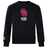 The University of Oklahoma Women's Club Crew Sweatshirt by WRS Canterbury is a black sweatshirt with "OU Rugby Club" in maroon and white on the front and an embroidered CCC logo on the right sleeve cuff, offering ultra-soft comfort and style.