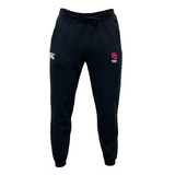 The University of Oklahoma Women Leisure Sweatpant by EMB Canterbury features drawstrings, a white CCC logo on the left, a red OU logo with text on the right, and is crafted from soft organic cotton.