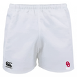 University of Oklahoma Women Player's Drill Short by EMB Canterbury, made from recycled fabric, features the Canterbury logo on the left and "OU Rugby Club" logo on the right.
