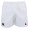 Check out the University of Oklahoma Women Professional Polyester Rugby Shorts by EMB Canterbury, featuring the Canterbury logo on the left and "OU Rugby Club" with a bold red emblem on the right.