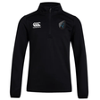 Black EMB Canterbury Uruguay Club Shield 1/4 Zip Training Top with the logo on the left chest and shield on the right side.