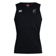 Black sleeveless sports Uruguay Shield Club Dry Singlet featuring the EMB Canterbury logo on the right chest and a teal shark logo on the left chest.