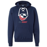 A stylish navy USA Rugby Crest Hockey Hoodie with the WRS Alpha Broder logo, showing support for the team.