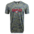 Gray camouflage t-shirt with "USA Rugby Camo Edition Wordmark Supersoft Tee 24" and an eagle logo printed in red on the front, by WRS LAT.