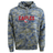 A USA Rugby Camo Edition Wordmark Hoodie 24 with a "united states eagles" logo featuring an eagle and a rugby ball on the front by WRS LAT.