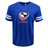 The WRS LAT USA Rugby Crest Football T-shirt on a blue t-shirt.