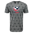 A gray WRS LAT USA Rugby Five-Star Logo Tee.