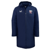 USA Rugby Long Length Bench Jacket by Castore World Rugby Shop 3XL Navy