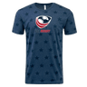 A navy USA Rugby Five-Star Logo Tee by WRS LAT.