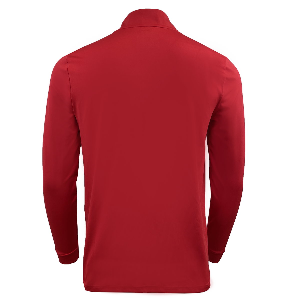 The image shows a USA Rugby 1/4 Zip by Castore, featuring a plain red back, long sleeves, and a stylish collar. This piece is perfect for an Eagles supporter, offering a blend of comfort and flair to showcase team spirit.