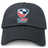 A black EMB Alpha Broder cotton twill baseball cap with a logo on it, perfect for dad caps lovers and fans of USA Rugby Referees.