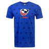 A WRS LAT USA Rugby Five-Star Logo Tee with stars on it.
