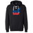 The USA Rugby Throwback Hockey Hoodie by WRS S&S Activewear features white laces, a front kangaroo pocket, and "USA RUGBY" with a blue eagle graphic on the chest. Medium weight for comfort and style.