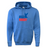The WRS Augusta USA Rugby Throwback 60/40 Pullover Hoodie features "USA RUGBY" text and a blue/red eagle on the chest, plus a front kangaroo pocket. This cozy fleece sweatshirt is perfect for rugby fans.