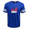 A WRS LAT USA Rugby throwback logo football tee with an eagle on it, named the USA Rugby Throwback Football T-shirt.