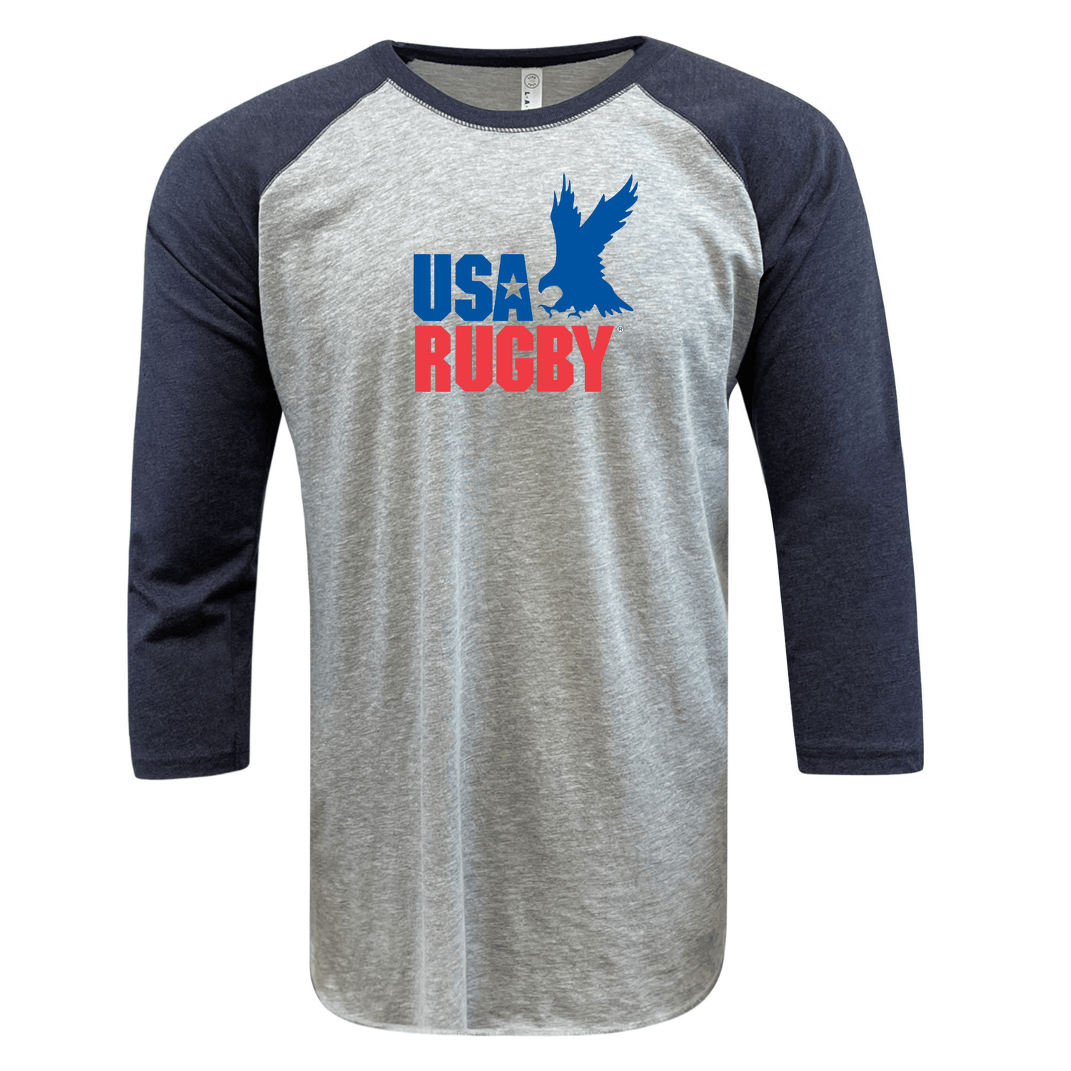 WRS LAT USA Rugby Throwback Baseball 3/4 Sleeve T-shirt