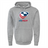 The WRS Augusta USA Rugby 60/40 Pullover Hoodie is a gray sweatshirt with the iconic USA Rugby logo and eagle design, ideal for fans.