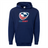 The WRS Augusta USA Rugby 60/40 Pullover Hoodie in navy blue features the USA Rugby logo with an eagle and a red, white, and blue design, making it perfect for fans seeking a stylish and comfortable fleece pullover.