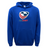 The WRS Augusta USA Rugby 60/40 Pullover Hoodie features a vibrant red, white, and blue eagle head logo, making it perfect for USA Rugby fans.