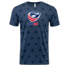 A WRS LAT USA Wheelchair Rugby Five-Star Logo Tee with stars on it.