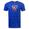 A USA Wheelchair Rugby Five-Star Logo Tee with stars on it, by WRS LAT.