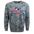 The USA Wheelchair Rugby Camo Edition Crew Sweatshirt, by WRS LAT, is the perfect addition to any Eagles fan's wardrobe. This sweatshirt features the USA logo prominently displayed on the front, making it a must-have for supporters of USA.