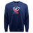 A navy USA Wheelchair Rugby fleece crewneck sweatshirt featuring the WRS Augusta men's national hockey team logo.