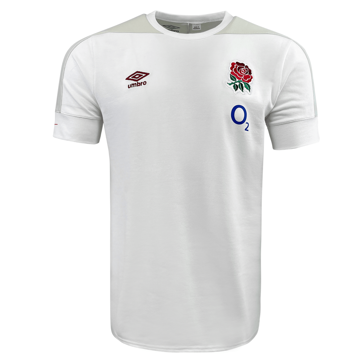 The England RFU Presentation Tee by Umbro is shown in white.