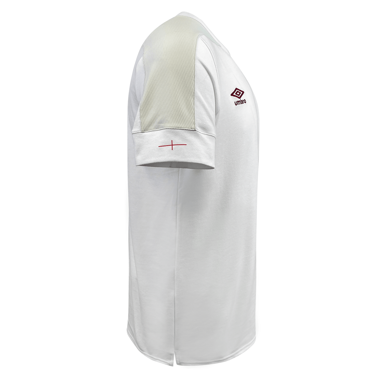 England men's white cricket shirt - England RFU Presentation Tee by Umbro.