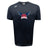 The WRS Canterbury University of Southern Indiana Women Tempo Vapodri T-Shirt features short sleeves, a winged USI Rugby logo with red text on the chest, and a white CCC logo—ideal as a breathable, moisture-wicking performance shirt.