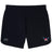 The University of Southern Indiana Women Elite Woven Short by EMB Canterbury features a small CCC logo on the left leg, a red, blue, and white winged emblem on the right, and zippered pockets for secure workout storage.