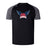 Black and gray University of Southern Indiana Women Elite Training Tee by WRS Canterbury with 'USA Women's Rugby' winged logo on chest. Made from Vapodri fabric, this lightweight durable tee keeps you cool during tough workouts.