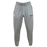 The University of Southern Indiana Women Leisure Sweatpant by EMB Canterbury features recycled polyester fleece, a drawstring waistband, white logo on the left thigh, and a blue and red emblem on the right thigh.
