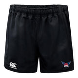 The University of Southern Indiana Women Advantage Rugby Shorts by EMB Canterbury feature an elastic waistband, Canterbury branding, and moisture-wicking fabric to keep you cool and comfortable during intense matches.
