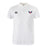The EMB Canterbury University of Southern Indiana Women Waimak Polo features a small black logo on the right chest and a vibrant blue, red, and white winged emblem on the left.