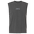 The South Orange County Raptors Unisex Heavyweight Cotton Garment-Dyed Mid-Length Muscle Tee by EMB S&S Activewear is a sleeveless, dark gray crew-neck top featuring “RAPTORS RUGBY” in small white text and additional smaller text on the chest.