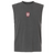 Legion Academy Unisex Heavyweight Cotton Garment-Dyed Mid-Length Muscle Tee in dark gray featuring a red and white crest logo on the chest that reads “Legion Academy” and “SD.”