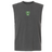 Dark gray Rock Rugby Unisex Heavyweight Cotton Garment-Dyed Mid-Length Muscle Tee featuring a small green shield-shaped chest logo that reads “ROCK RUGBY LIONS.”