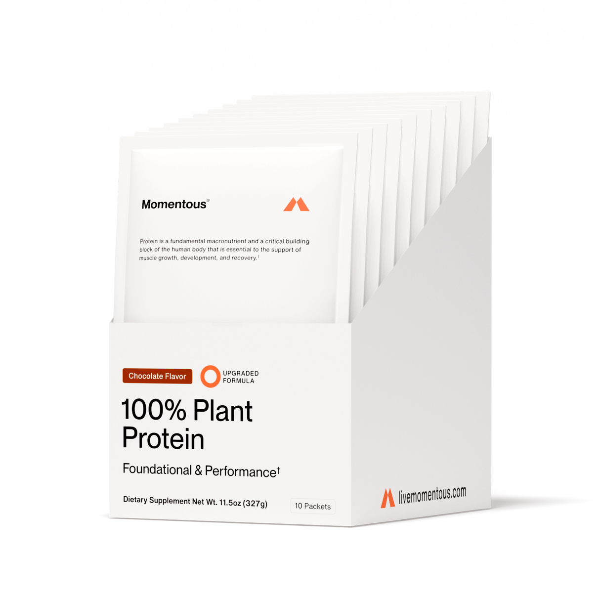 Momentous 100% Plant Protein 10-Travel Packs