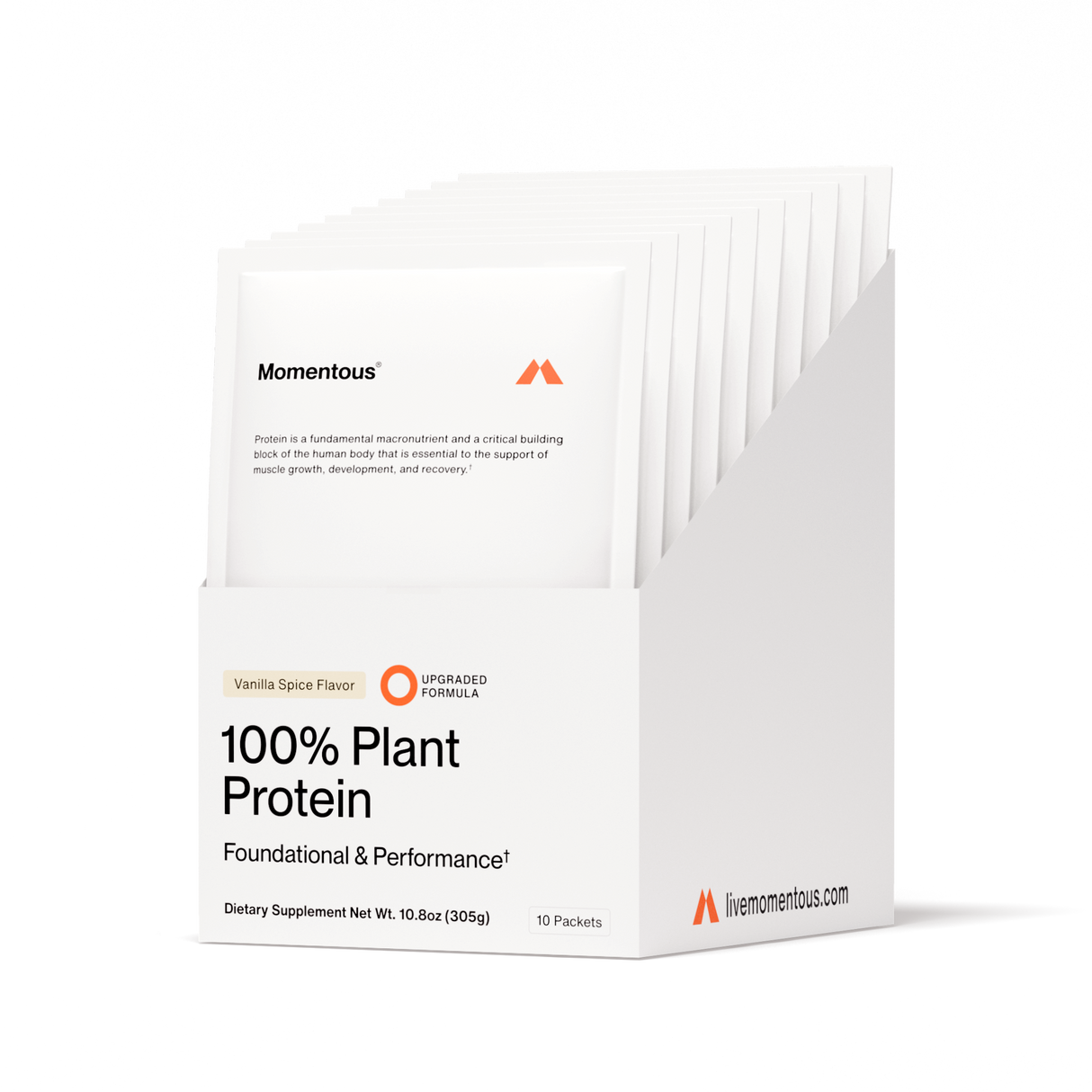 Momentous 100% Plant Protein 10-Travel Packs