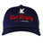 The USA Rugby Elevated Eagle Braid Trucker Cap by EMB Augusta features "USA Rugby" in red script and a white eagle logo, blending classic style for both fans and players.