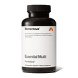 A black bottle labeled "Momentous Multivitamin" by Momentous contains 120 vegetarian capsules, offering daily foundational nutrient support and immune benefits as a dietary supplement.